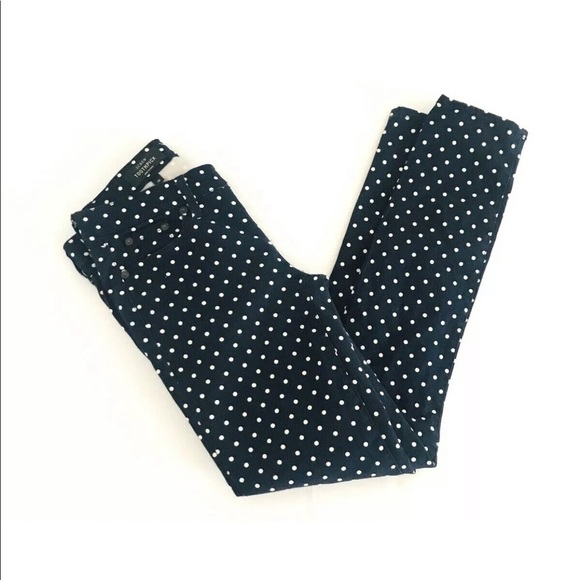 J Crew | Womens Polka Dot Toothpick Jeans - Picture 5 of 10